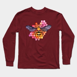 Honeycomb Bee Long Sleeve T-Shirt